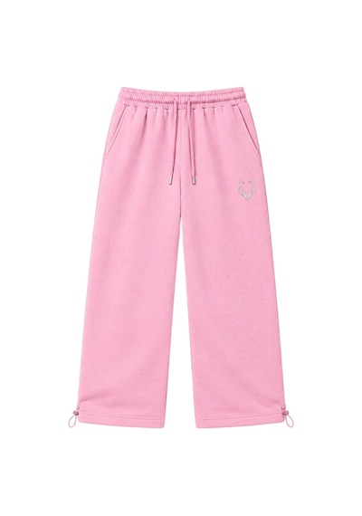 Zaee Wolf Baggy Eşofman Altı Pembe