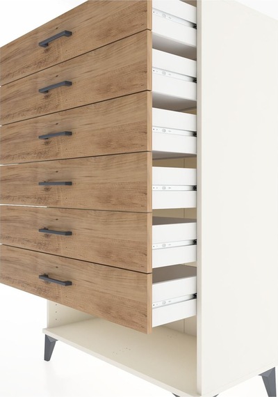 Hyperion Dolap 6 Çekmeceli 88x44x134 Aytaşı-çam Aytaşı