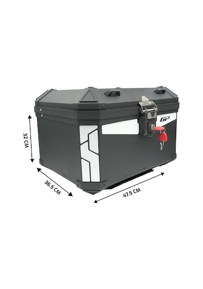 Gp Kompozit Base Universal 51 Lt Alüminyum Motosiklet Çantası Siyah Diğer