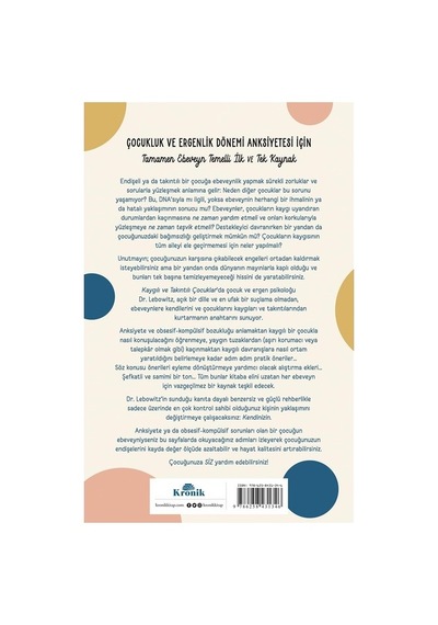 Kronik Kitap Kronik Kaygılı Ve Takıntılı Çocuklar Ebeveynler İçin Bilimsel Rehber Eli R. Lebowitz