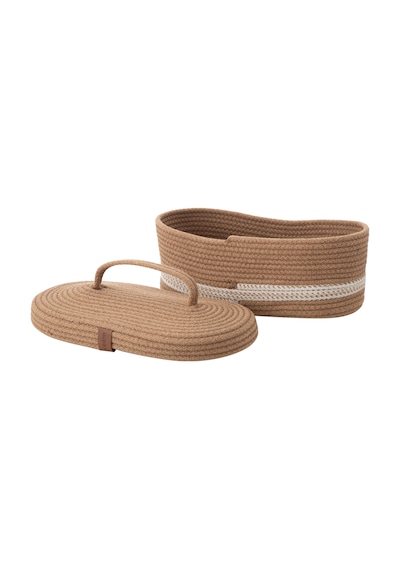 Mudo Home Venus Oval Düzenleyici Sepet Kahve 30x13x11 Kahverengi
