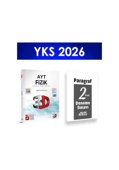 2026 Ayt Fizik Soru Bankası 3d Yayınları Paragraf Deneme Hediye