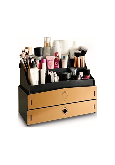 Design Otto Bella Large Makyaj Kozmetik Düzenleyici Organizer Ceviz