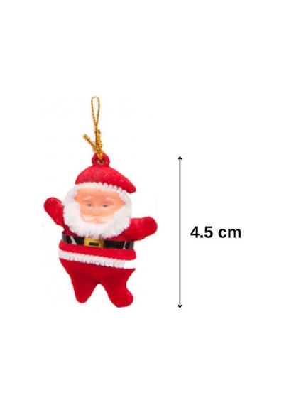 Yılbaşı Ağaç Süsleme Seti 4.5 Cm Noel Baba 6 Lı