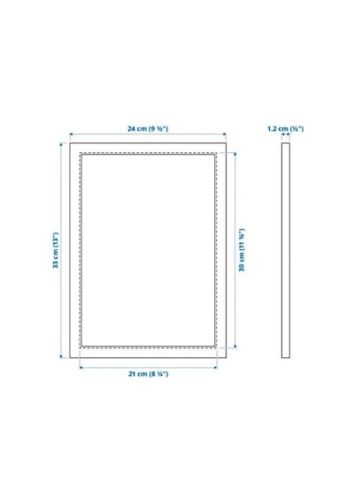Ikea Fıskbo Fotoğraf Çerçevesi 21 X 30 Cm Siyah