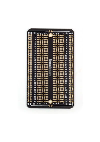 5.2x17.2 Cm Siyah Breadboard Tip Çift Taraflı Delikli Pertinaks