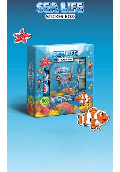 See Life Eğitici Çıkartma Ve Origami Deniz Dünyası 800'lü Sticker Hobi Seti