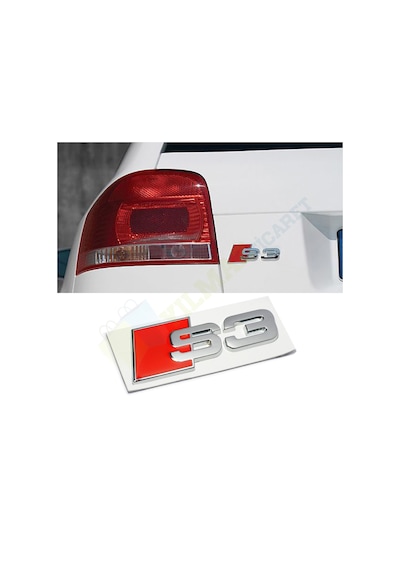 Audi S3 S4 S5 S6 S8 Metal Logo Arka Bagaj Arma Amblem