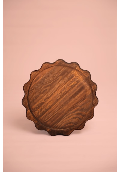 Fam Wood Art Büyük Boy Ahşap Sunumluk Ve Supla %100 Çam Kahverengi
