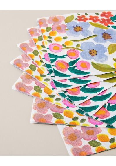 English Home Blossom Bloom 20'li Kağıt Peçete 33x33 Cm Mavi - Pembe