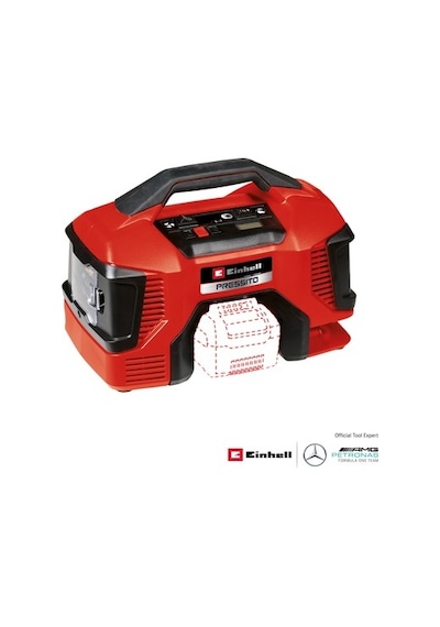 18 V 10.5 Bar Kapasite Hava Kompresörü, 21 L/dk Emiş Hızı
