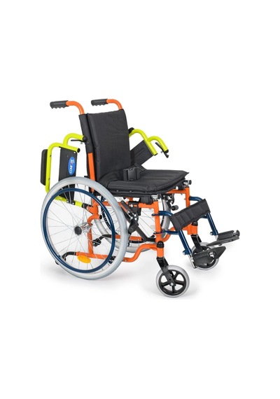 Çocuk Tekerlekli Sandalye 35 Cm Oturum, Kompakt Çelik Şase, Güvenlikli Dm-312 Kids
