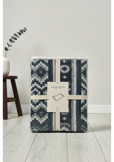 Minimal Lacivert Modern Desen Çift Taraflı Makinede Yıkanabilir Ev İçi & Dış Mekan Uyumlu Kilim Renkli