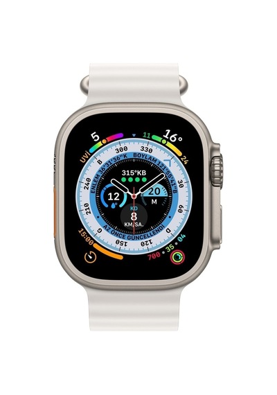 Watch 8 Ultra Saat Cellular 49mm Titanyum Kasa Çift Kordon 2.05 Inc Hd Ekran Nfc Ios Android Uyumlu Beyaz - 307000246