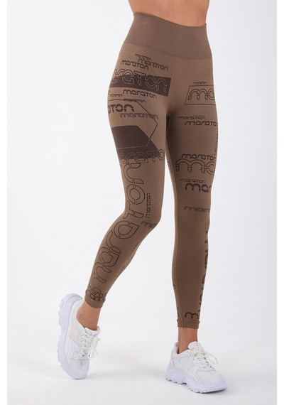 Maraton Active Slimfit Kadın Koşu Kakao Tayt 812092-kakao