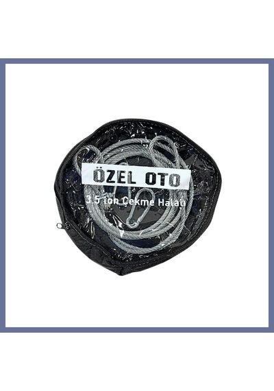 Bezos 3.5 Ton Araç Çekme Halatı Çelik Dlra
