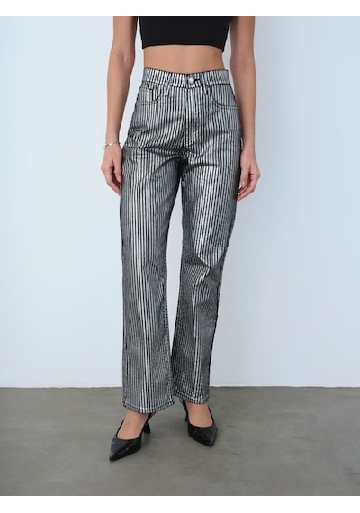 LOFT Straight Regular Fit Kadın Pantolon Lf2038319 Q1.v1 Denim
