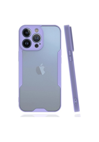 Apple  Uyumlu - iPhone 14 Pro Kılıf Platin Silikon - Lila Çok Renkli
