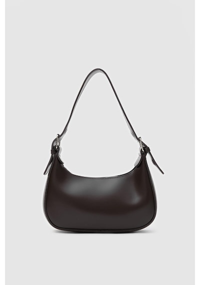 Shule Bags Muse Oval Baget Çanta Acı Kahve Acı Kahve