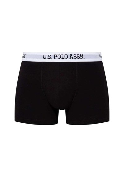 U.S. Polo Assn. Erkek Lisanslı Siyah Tekli Boxer Siyah