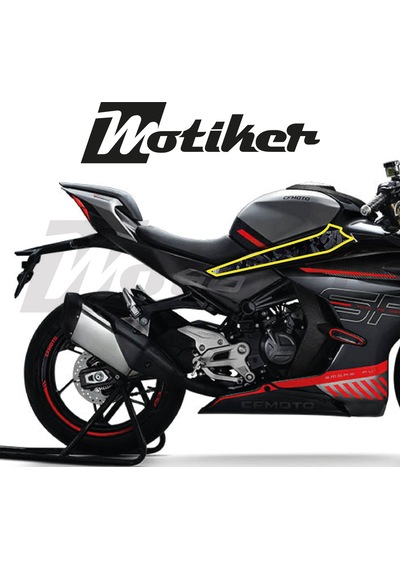 Cfmoto 450sr Orta Şase Forget Karbon Tasarımı Sticker Etiket Mode