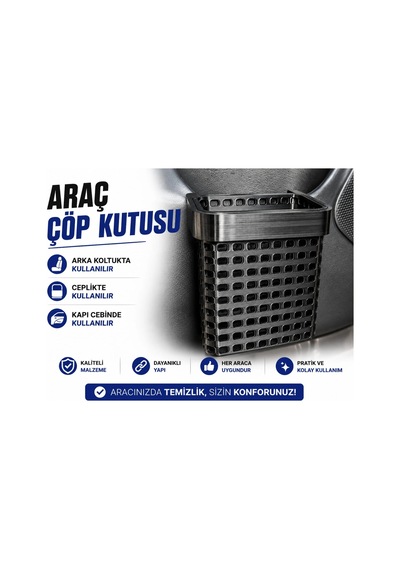 Araç Çöp Kutusu , Araç Kapı Ceplik Çöp Kovası , Universal Araç Koltuk Arkası Çöp Kutusu Çok Renkli