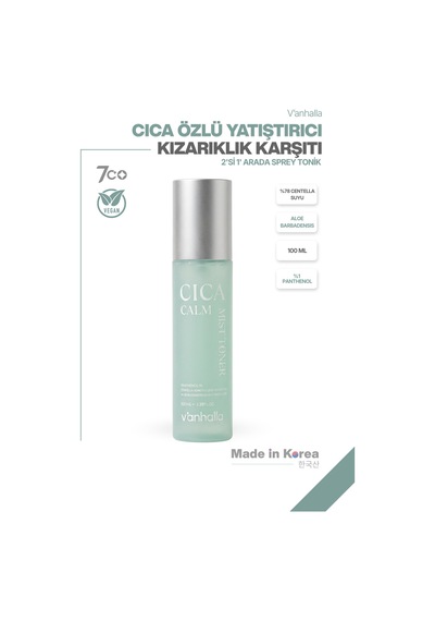 Cica Calm Mist Toner Yatıştırıcı & Nem Dengeleyici Cica Tonik Hassas Ciltler