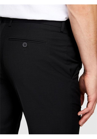 Sisley Poliviskoz Slim Fit Formal Pantolon Erkek Siyah Pantolon - 323a4kı356y89