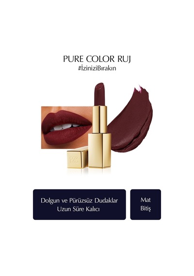 Estee Lauder Pure Color Matte Lipstick Ruj 682 After Hours