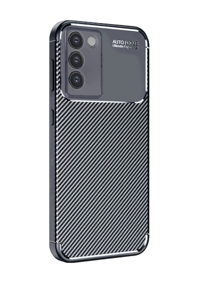 Vivo V30 Lite 4g Uyumlu Kılıf Auto Focus Karbon Kapak - Siyah