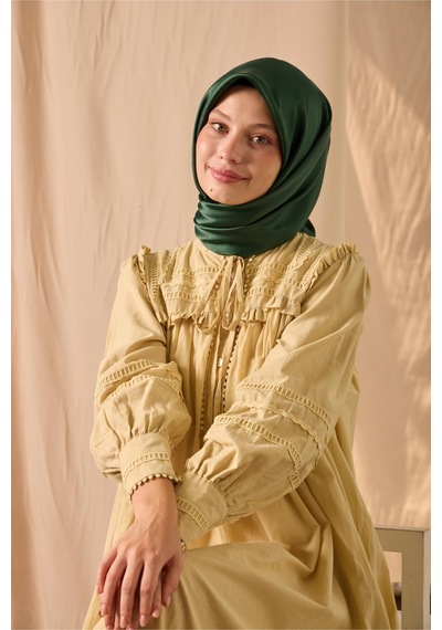 Silk Home Düz Shiny Eşarp 75006-76 Zümrüt