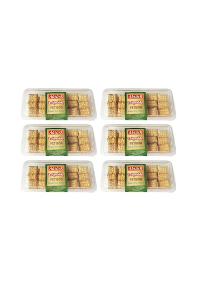 Aktürk Lokmalık Petibör Bisküvi Arası Lokum 250 Gr X 6 Adet