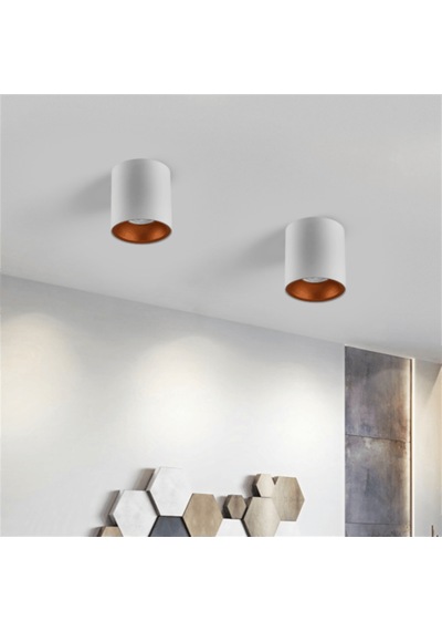 Silindir Sıva Üstü Led Spot Beyaz Portakal 5w