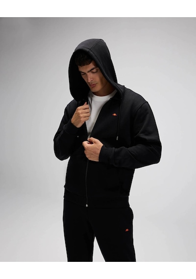 Ellesse Fermuarlı Kapüşonlu Siyah Erkek Sweatshirt Em581 Siyah