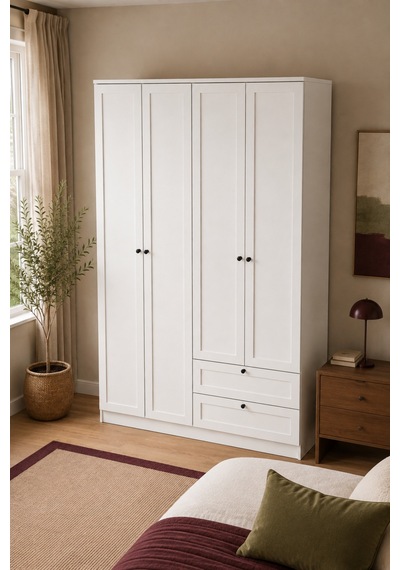 Home Alya 4 Kapaklı Gardırop 137x182x52 Cm Beyaz - 912258871 Beyaz Home Alya 4 Kapaklı Gardırop 137x182x52 Cm Beyaz - 912258871 Beyaz
