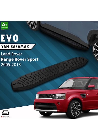 S-dizayn Land Rover Range Rover Sport Evo Siyah Yan Basamak 183 Cm 2005-2013