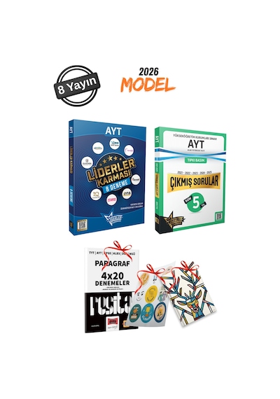 2026 Model Ayt 8 Farklı Yayın 8 Deneme Seti + Ayt Son 5 Yıl Çıkmış Sorular Tıpkı B.