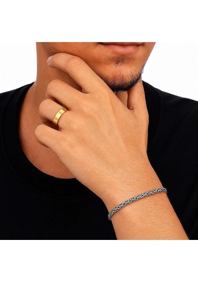 Tesbihane 925 Ayar Gümüş 4 Mm Erkek Kral Bileklik