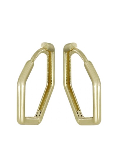 Altın Geometrik Küpe T077652 Sarı Altın