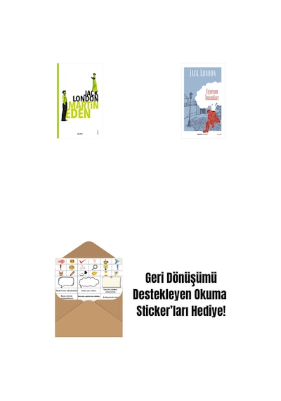 Martin Eden + Uçurum İnsanları + Okuma Sticker'ları