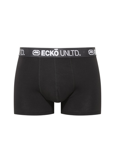 U.S. Polo Assn. Ecko Siyah - Gri - Baskılı 3'lü Boxer Siyah - Gri - Baskılı