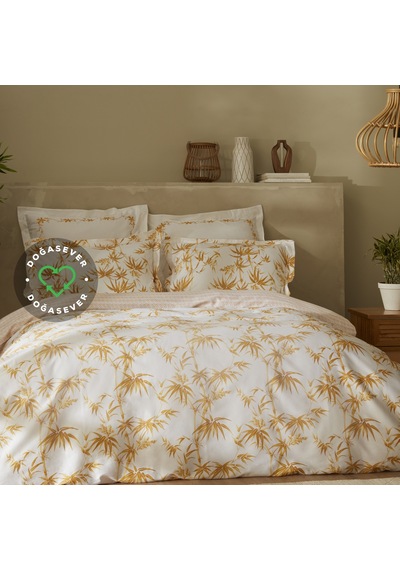 Karaca Home Grove Bambu Çift Kişilik Nevresim Takımı Sarı