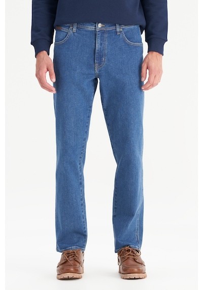 Texas Pamuklu Straight Fit Cepli Esnek Jean Kot Denim Pantolon Wrangler Mavi