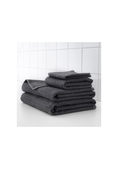 Ikea 4 Adet El Havlusu, Koyu Gri Renk 30x30 Cm Pamuk,4 Li El-kuru