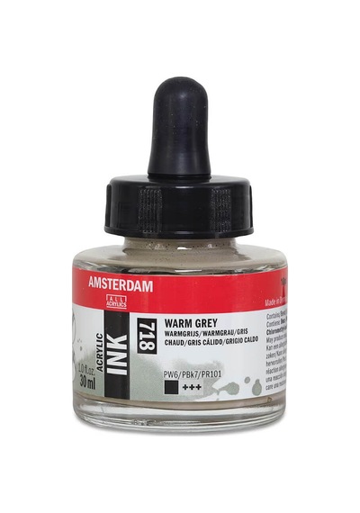 Amsterdam Akrilik Mürekkep 30 Ml Warm Grey 718 Diğer