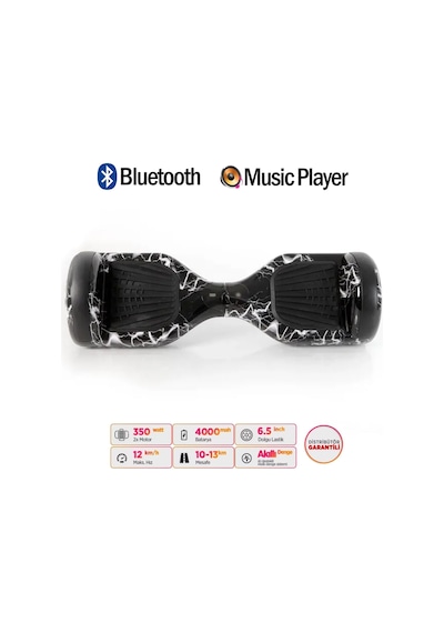 Citymate Elektrikli Kaykay Hoverboard Akıllı Denge 6.5 Inch + Hoverkart + Çanta Extrem Paket D02