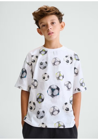 Mayoral Erkek Çocuk T-shirt 6038 Beyaz