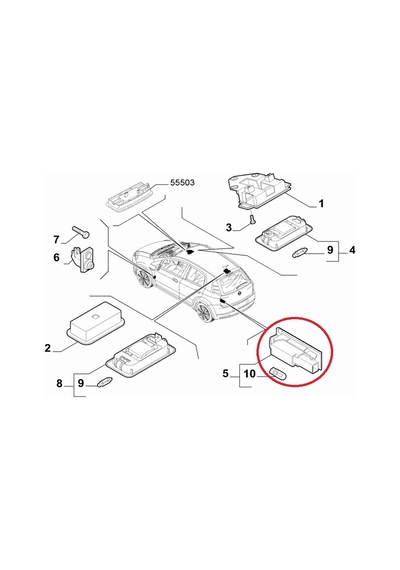 Fiat 500 Punto İdea Linea Bravo Panda Stilo Doblo Bagaj Lambası