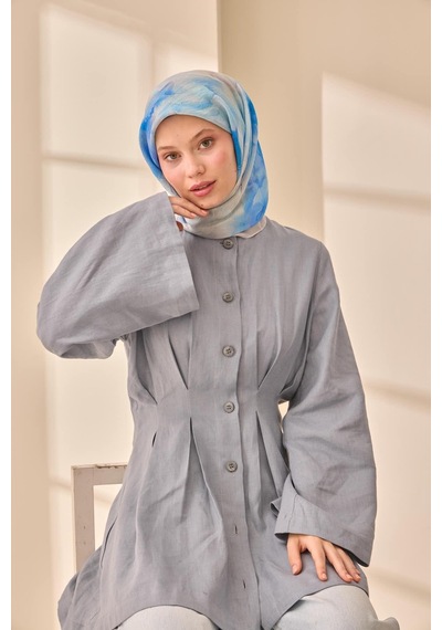 Silk Home Olinda İpek Eşarp 47004-20 Gümüş, Mor, Mavi, Siyah