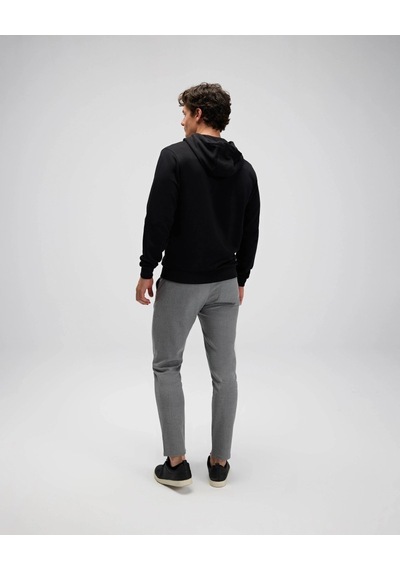 Ellesse Em555 Erkek Fermuarlı Kapüşonlu Siyah Sweat Siyah